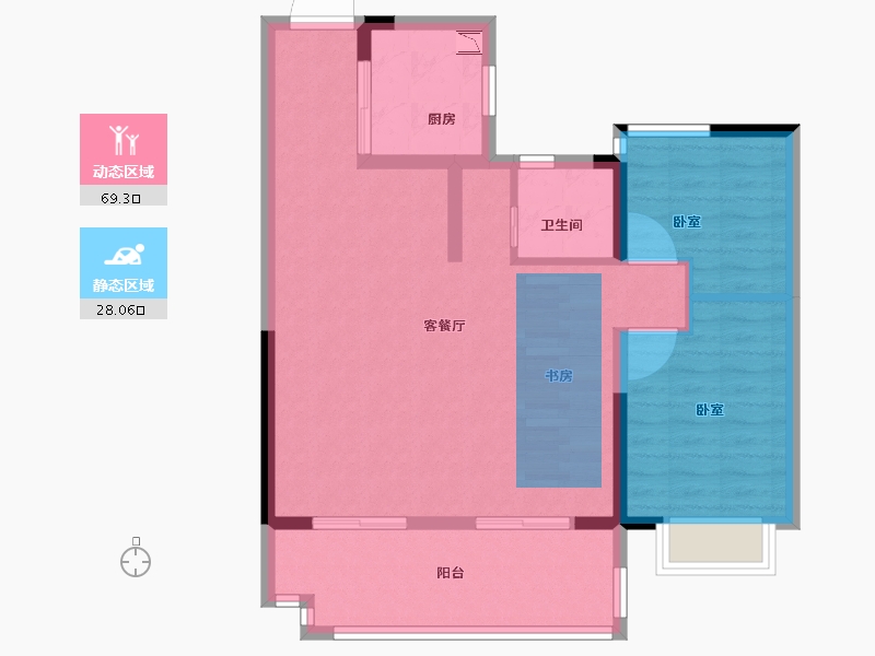 安徽省-合肥市-祥生雲境-82.00-户型库-动静分区