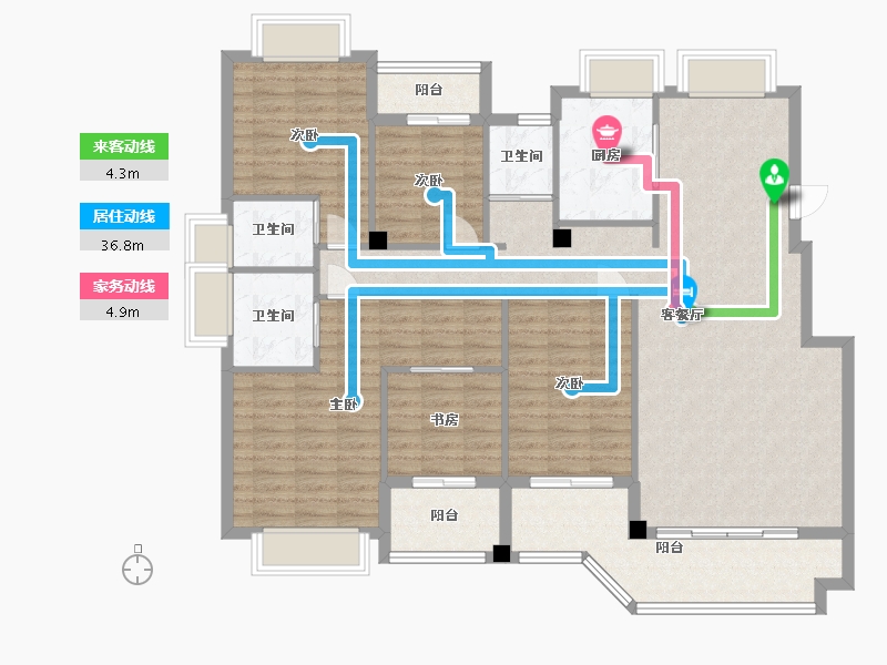 福建省-福州市-东城壹品-136.00-户型库-动静线