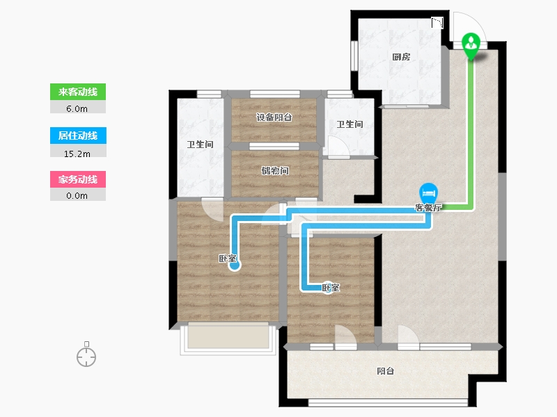 宁夏回族自治区-银川市-银川融创城-94.00-户型库-动静线