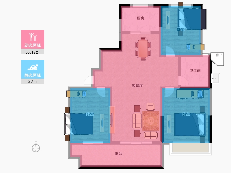 安徽省-池州市-国购名城-95.00-户型库-动静分区