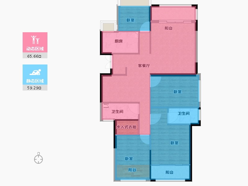 浙江省-丽水市-东方嘉苑-113.01-户型库-动静分区