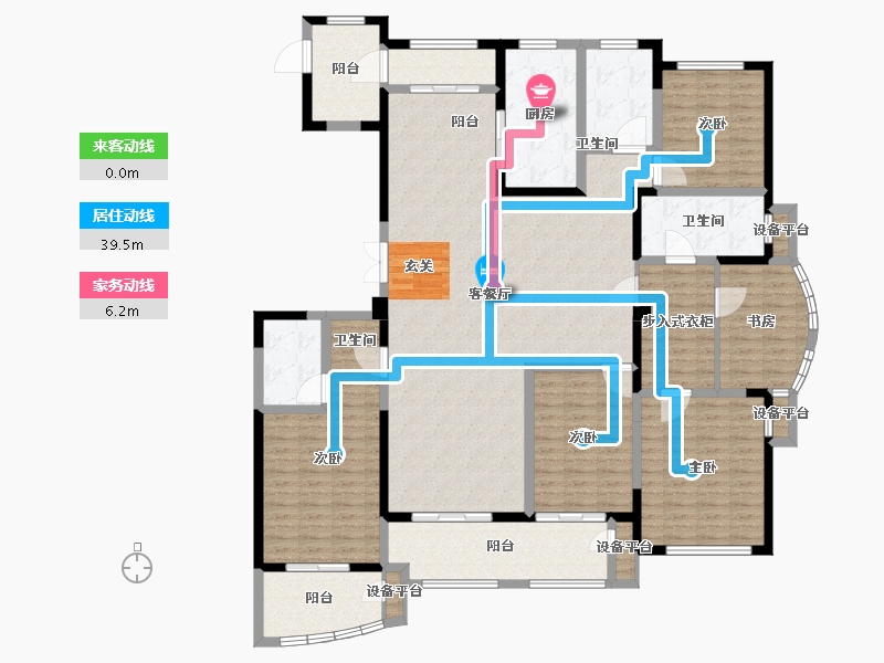 江苏省-常州市-万泰国际广场檀香湾-193.77-户型库-动静线