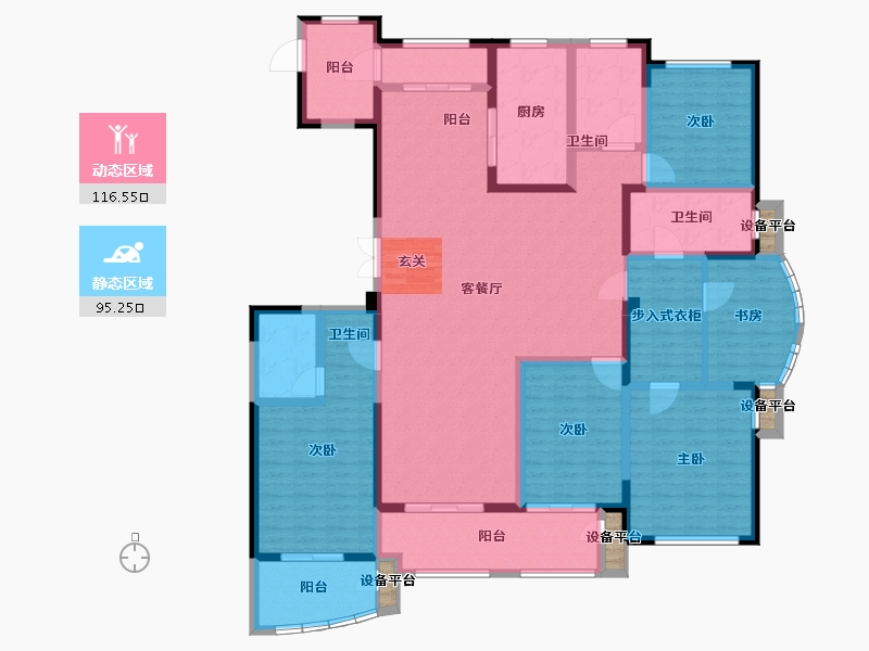 江苏省-常州市-万泰国际广场檀香湾-193.77-户型库-动静分区