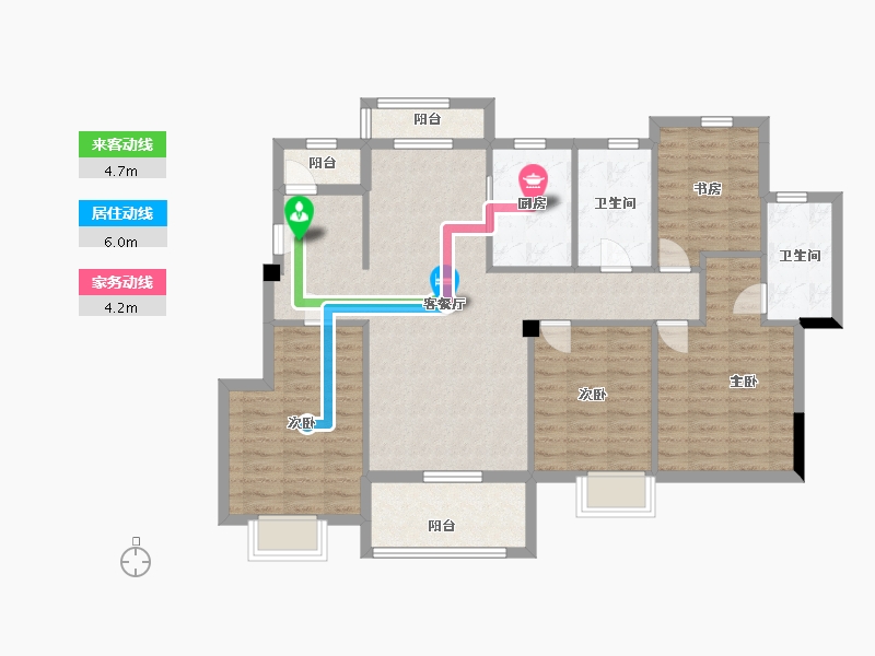 江西省-南昌市-保利心语-106.00-户型库-动静线