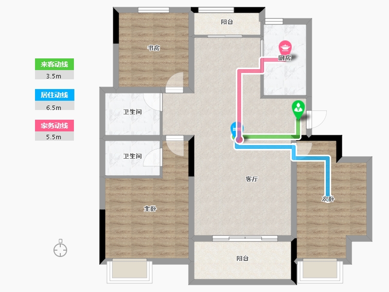 山东省-济南市-中建长清湖-101.20-户型库-动静线