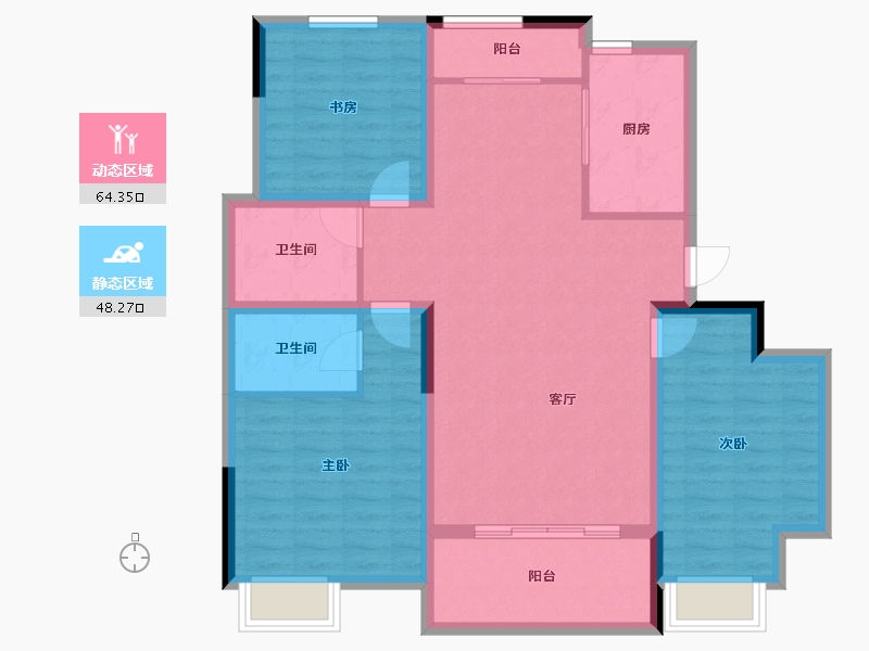 山东省-济南市-中建长清湖-101.20-户型库-动静分区