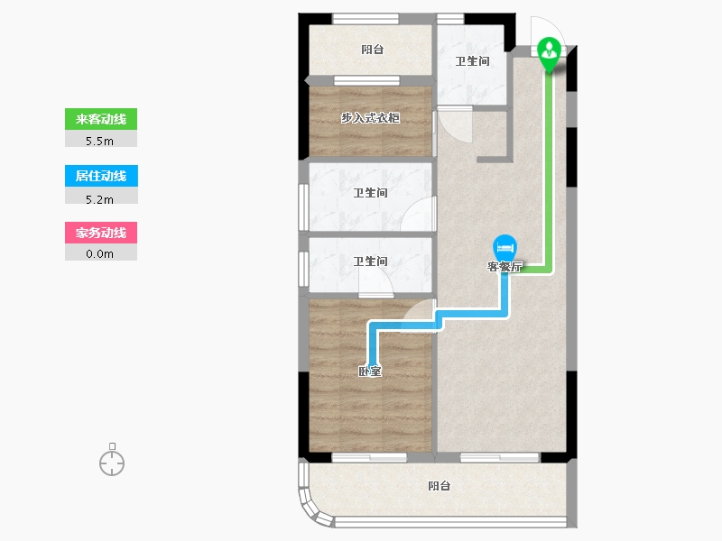 浙江省-宁波市-缘起莲韵-62.00-户型库-动静线