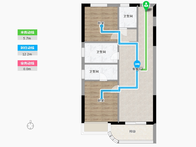 浙江省-宁波市-缘起莲韵-60.10-户型库-动静线