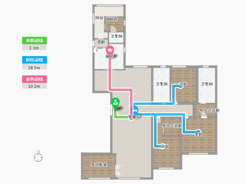 江西省-南昌市-商联中心住宅-194.00-户型库-动静线