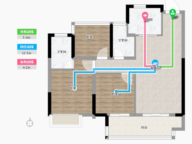 安徽省-合肥市-徽创佳兆业未来城-78.00-户型库-动静线