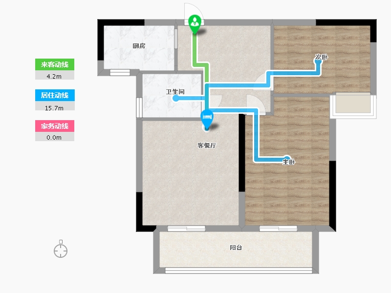 江西省-九江市-丽景湾-76.00-户型库-动静线