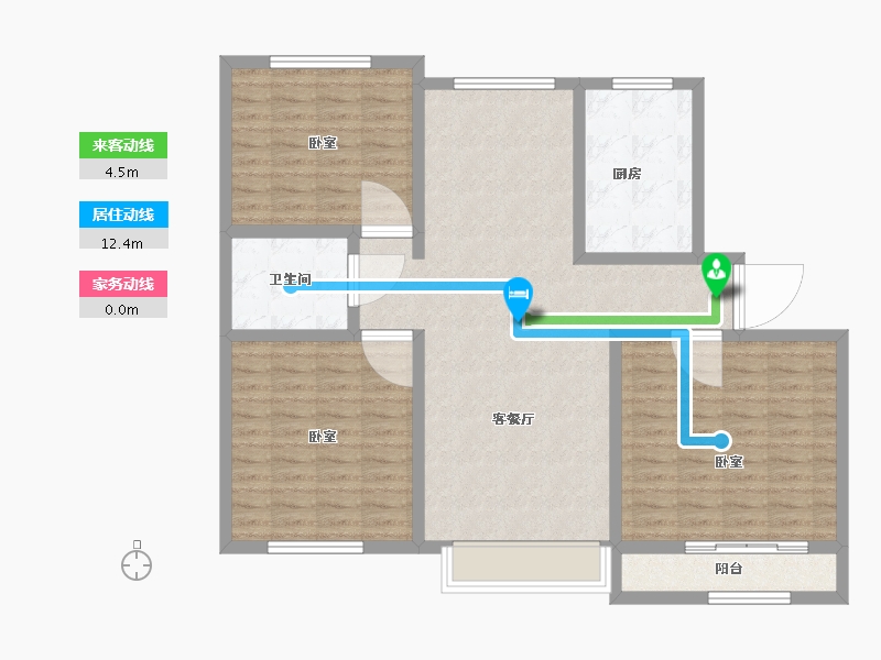 宁夏回族自治区-石嘴山市-恒昌未来城-109.00-户型库-动静线