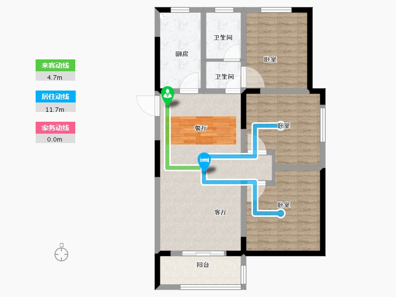 安徽省-马鞍山市-春天学府-89.15-户型库-动静线