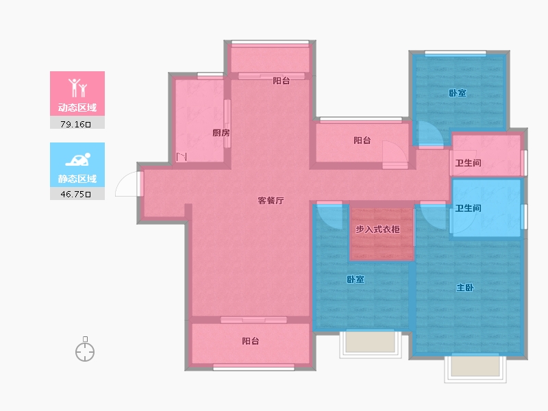 江西省-景德镇市-鹭金·昌江府-112.01-户型库-动静分区