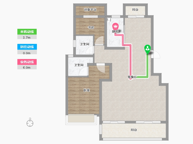 安徽省-合肥市-琥珀蜀熙府-95.00-户型库-动静线