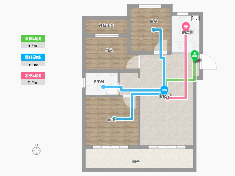 安徽省-合肥市-琥珀蜀熙府-78.38-户型库-动静线