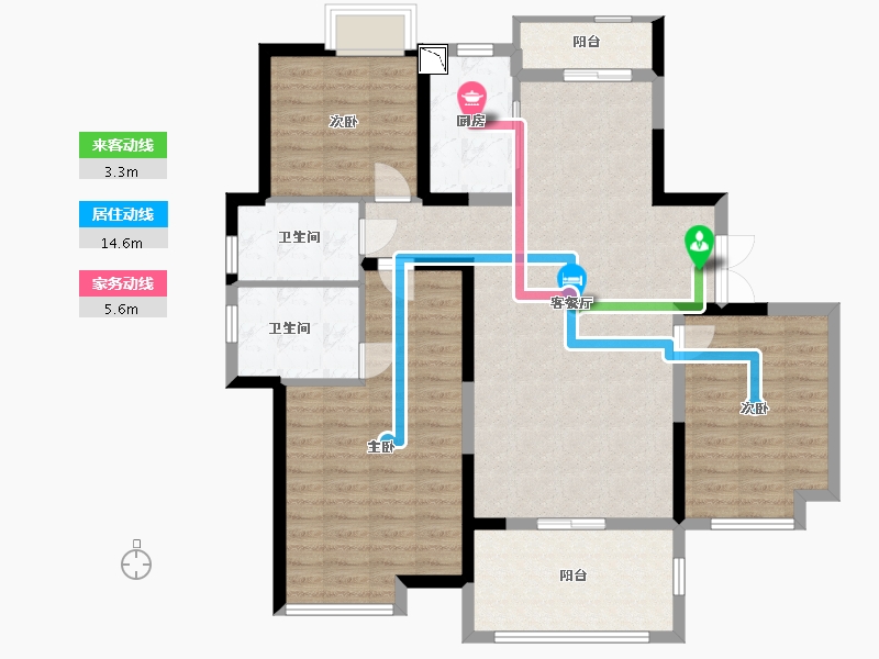 江西省-南昌市-公园壹号-110.00-户型库-动静线