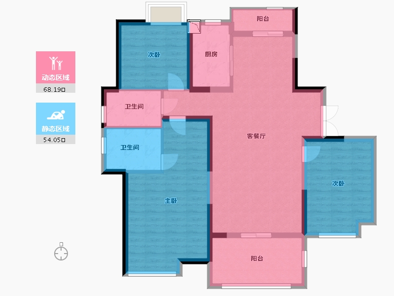 江西省-南昌市-公园壹号-110.00-户型库-动静分区