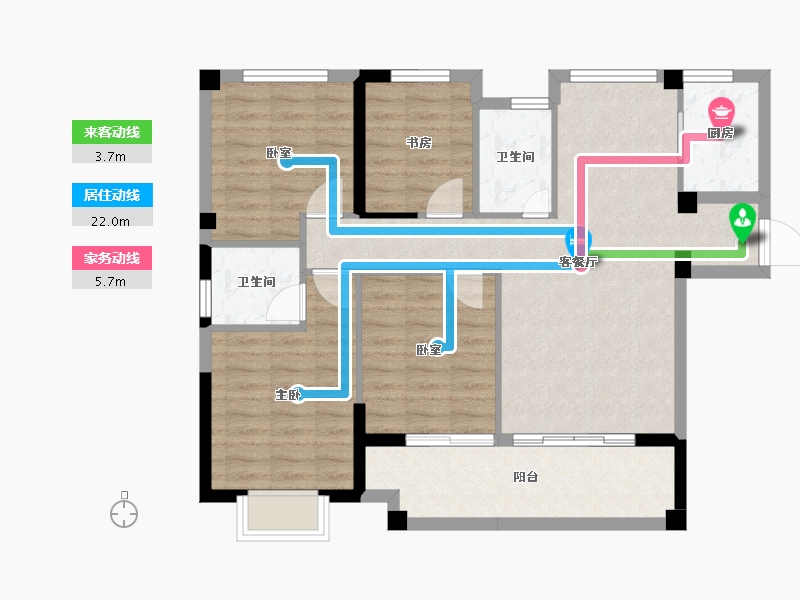 福建省-三明市-万春.珑熙郡-91.25-户型库-动静线