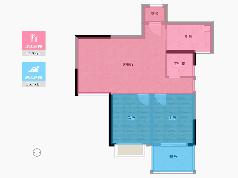 福建省-福州市-东城壹品-61.00-户型库-动静分区