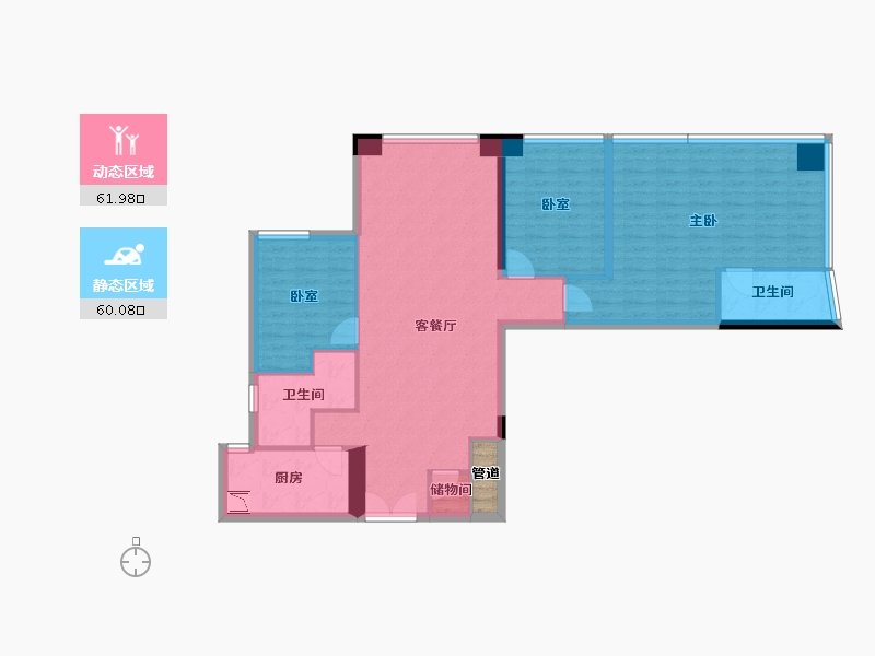 四川省-成都市-铂悦华庭-110.53-户型库-动静分区