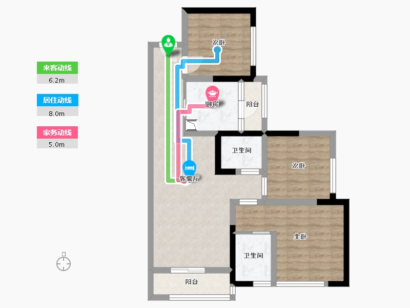 四川省-巴中市-阳光中心城-69.30-户型库-动静线