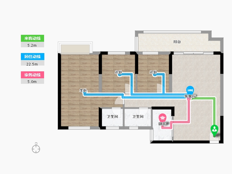 广西壮族自治区-桂林市-阳光家园-97.99-户型库-动静线