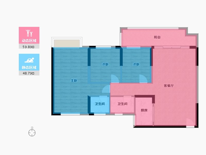 广西壮族自治区-桂林市-阳光家园-97.99-户型库-动静分区