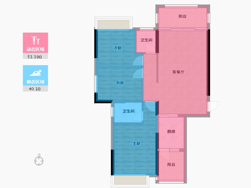 广西壮族自治区-桂林市-阳光家园-84.11-户型库-动静分区