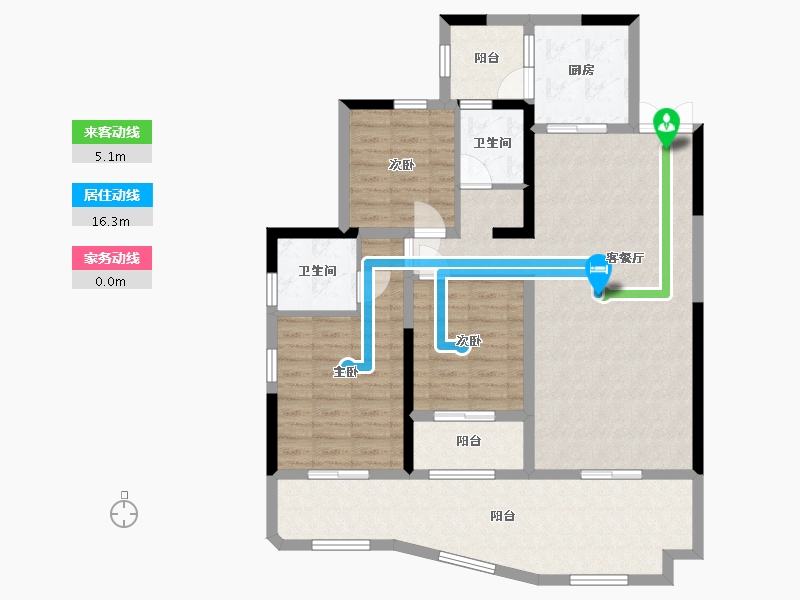 四川省-宜宾市-公园华府-110.42-户型库-动静线