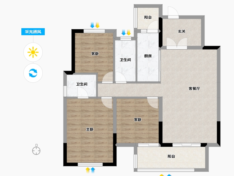 四川省-内江市-邦泰天著-97.02-户型库-采光通风