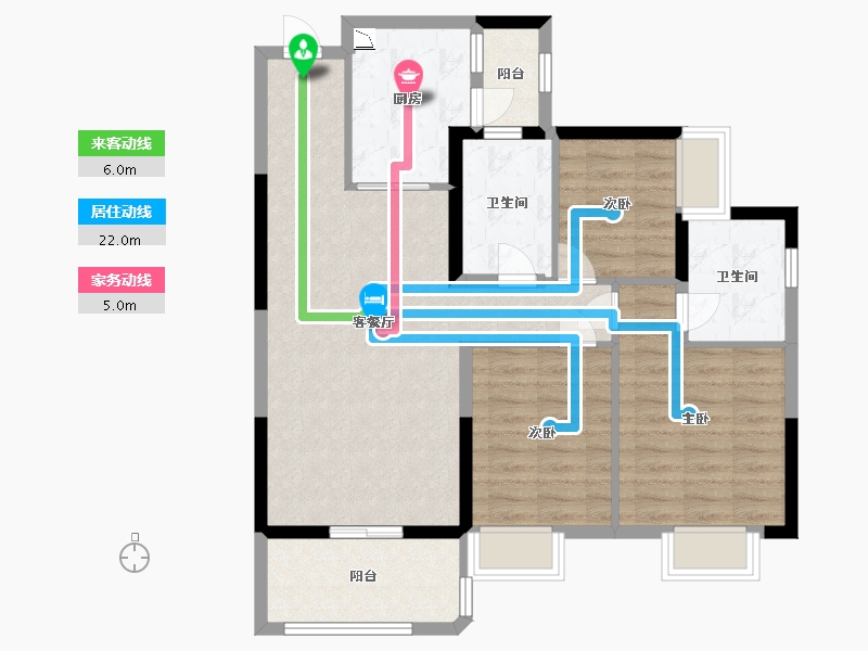 四川省-宜宾市-恒大名都-88.00-户型库-动静线