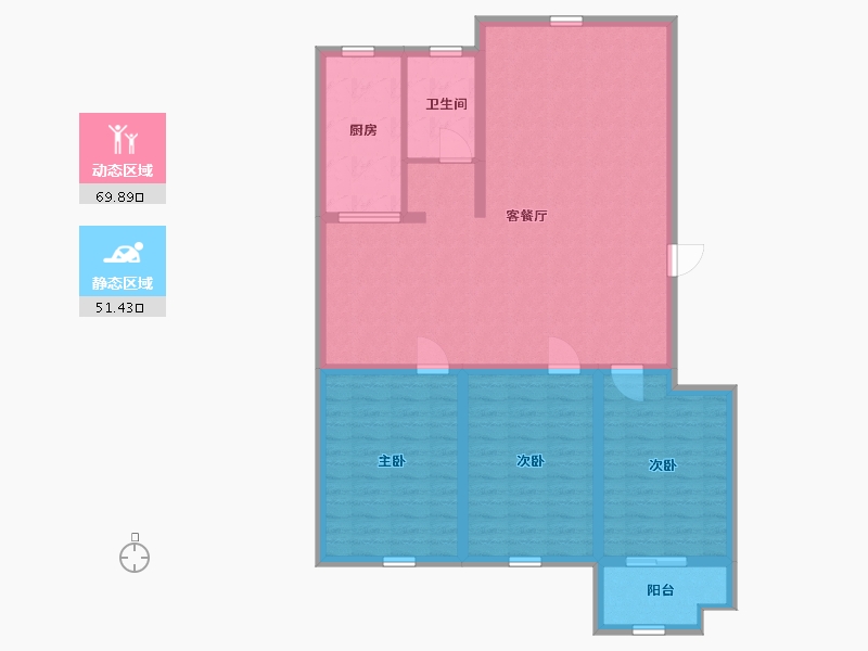 山东省-潍坊市-昌邑潍水龙城-110.00-户型库-动静分区