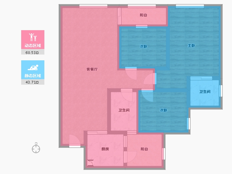 四川省-宜宾市-中央领御-91.71-户型库-动静分区