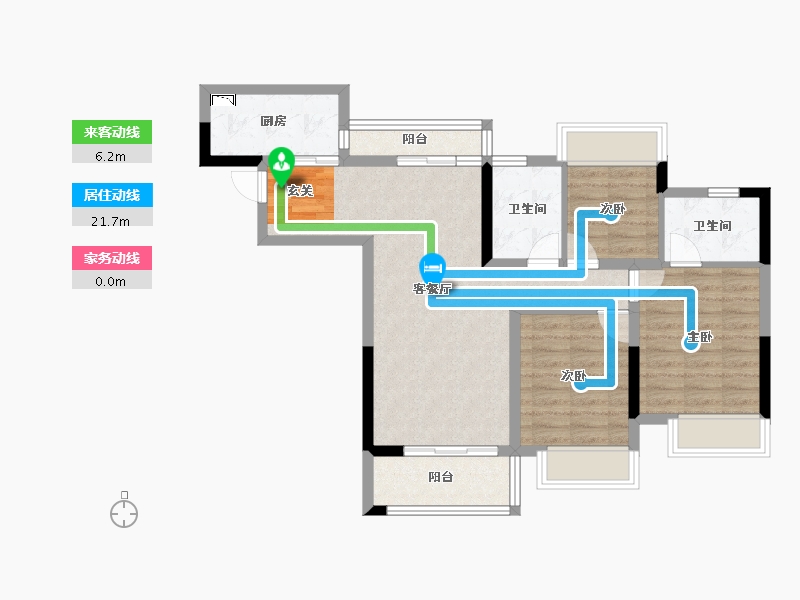 四川省-成都市-蓝光圣菲悦城-78.04-户型库-动静线