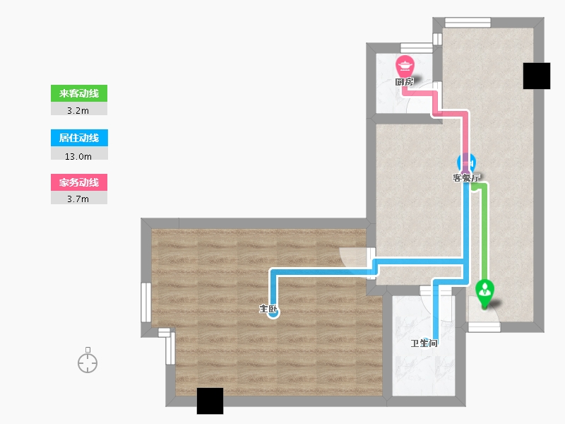 四川省-成都市-锦城南府猫先生-50.93-户型库-动静线