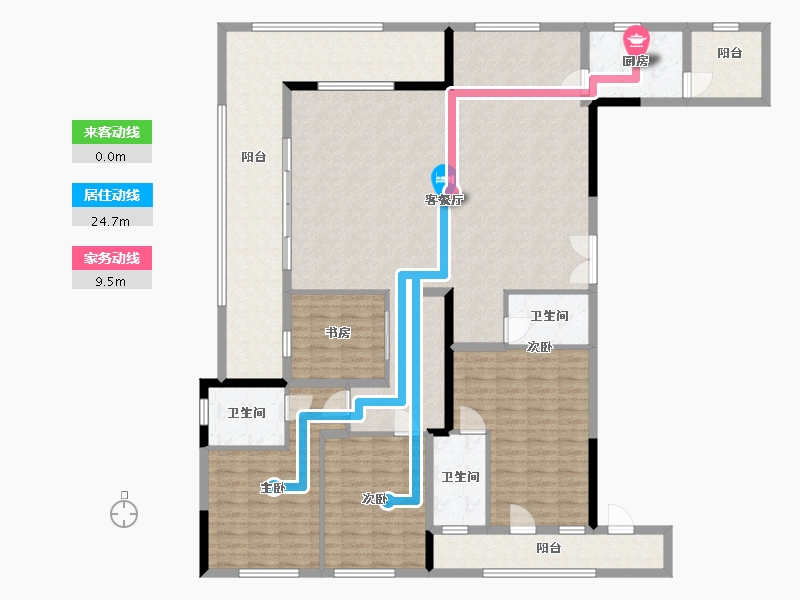 四川省-宜宾市-恒旭铜雀台-188.56-户型库-动静线