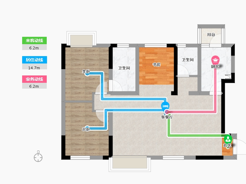 四川省-成都市-龙城半岛-77.05-户型库-动静线