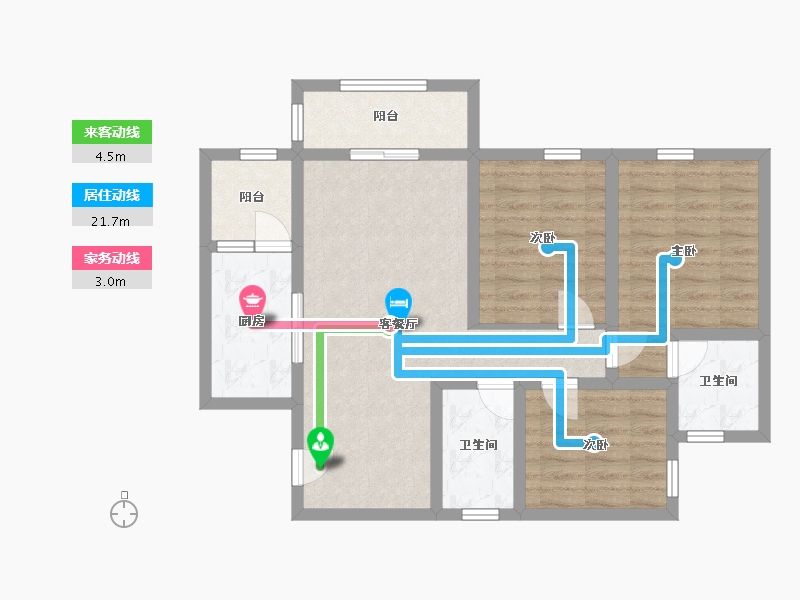 四川省-宜宾市-中央领御-80.49-户型库-动静线