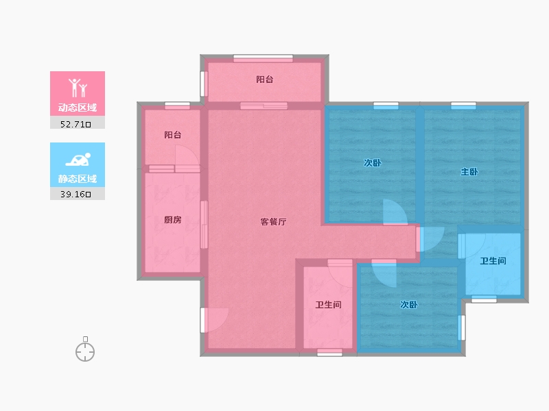 四川省-宜宾市-中央领御-80.49-户型库-动静分区