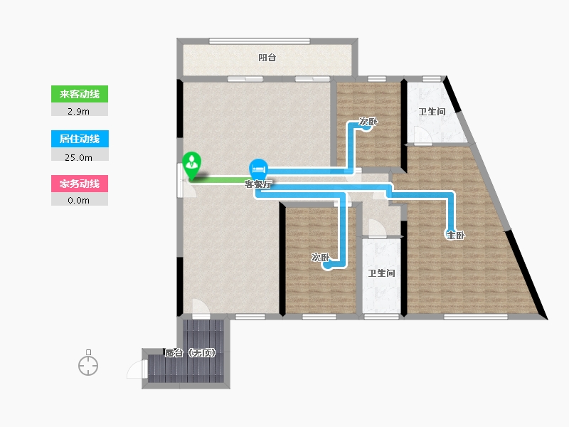 四川省-宜宾市-恒旭铜雀台-142.99-户型库-动静线