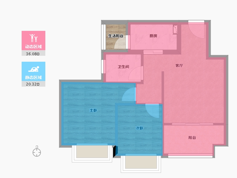 四川省-成都市-青城365南院-52.15-户型库-动静分区