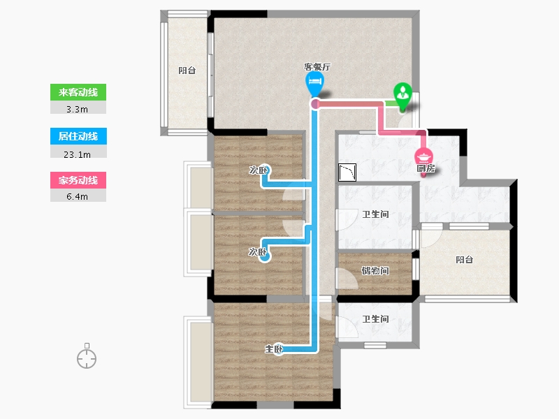 广东省-深圳市-昊龙华庭-109.37-户型库-动静线