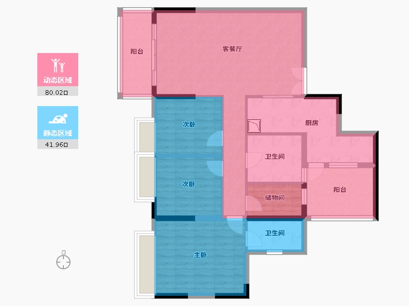 广东省-深圳市-昊龙华庭-109.37-户型库-动静分区