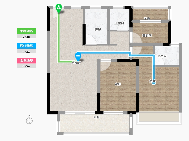 安徽省-宿州市-国建院子-90.01-户型库-动静线