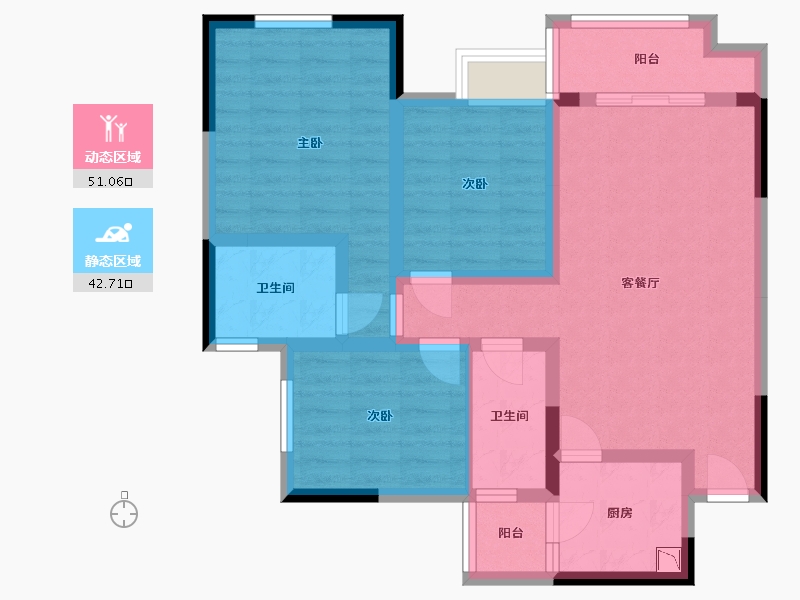 四川省-巴中市-江南尚城二期-82.03-户型库-动静分区