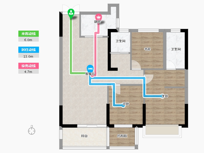 广西壮族自治区-桂林市-文源学府-89.96-户型库-动静线