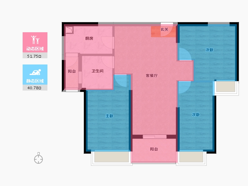 广西壮族自治区-柳州市-恒大城-83.00-户型库-动静分区