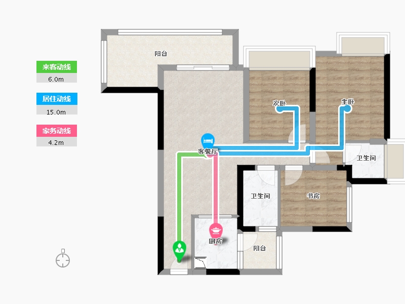 四川省-绵阳市-同立·中央23街区-82.24-户型库-动静线