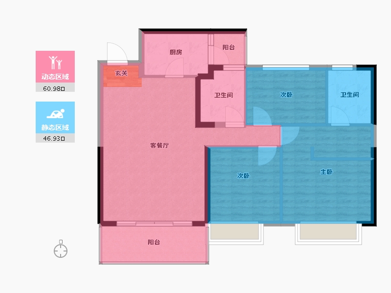 广西壮族自治区-柳州市-恒大城-98.00-户型库-动静分区